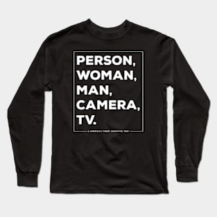 Person Woman Man Camera TV Long Sleeve T-Shirt